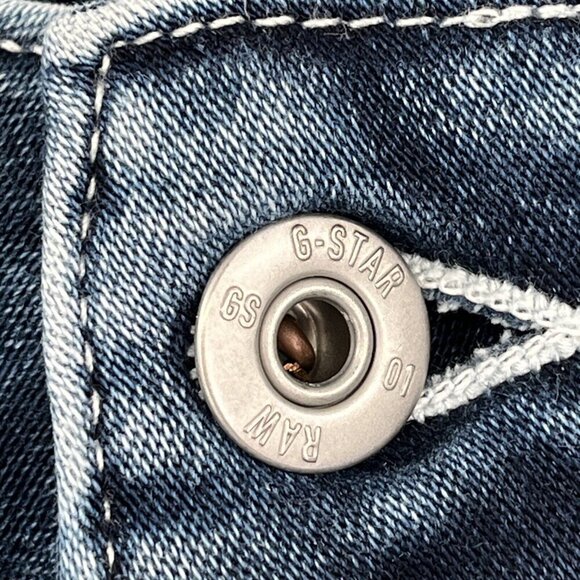 G Star Raw For The Oceans Type C 3D Jeans Light Acid Wash Pharrell 26x28 Barrel - Picture 5 of 16